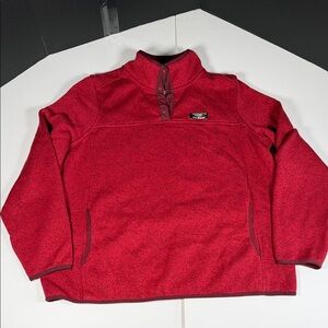 L.L. Bean Women's Sweater Heather Red 1X Pullover